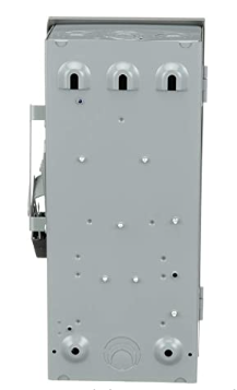 Square D - D322N Interruptor de seguridad fusible de 3 polos de 60 amperios y 240 voltios para interiores con neutro