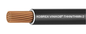 Rollo de Cable Vinikob Ls105 Thwls-1/0 Negro Kobrex 100% Cobre  100 MTS